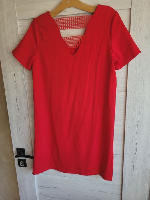 Okazja! Cudna Sukienka Czerwona Moodo S Gipiura