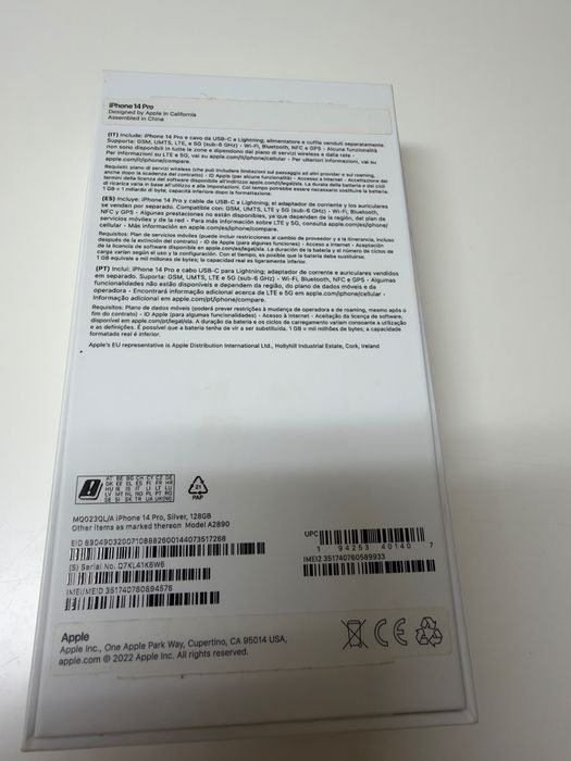 Iphone 14 Pro Silver128GB