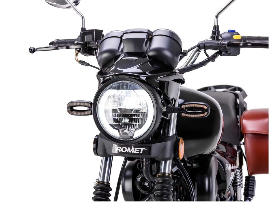 Romet Soft 50 cm3 bez prawa jazdy choper motorower sakwy raty transpor