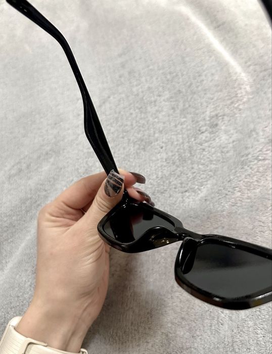 Czarne okulary przeciwsłoneczne Cat Eye | Retro Vintage | SHEIN