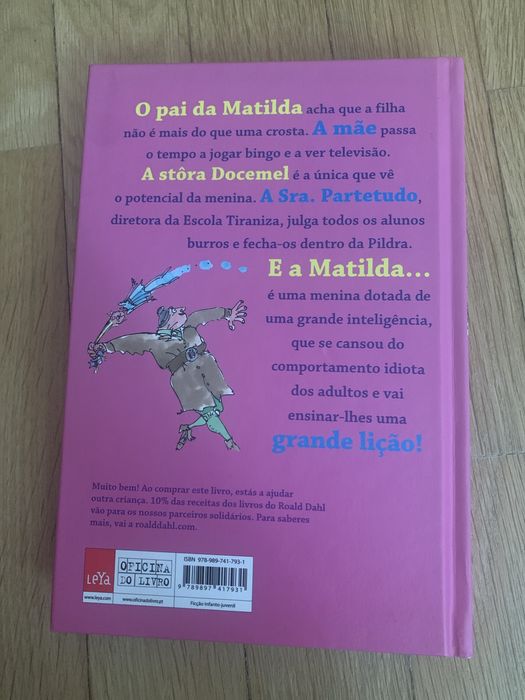 Livro Matilda da roald dahl