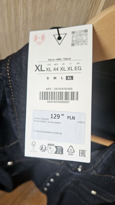 Nowa Koszula dżinsowa Western Zara