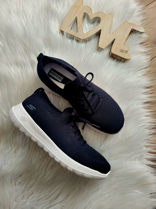 Skechers air cocoled stretch fit damskie  czarne trampki z dzianiny 39