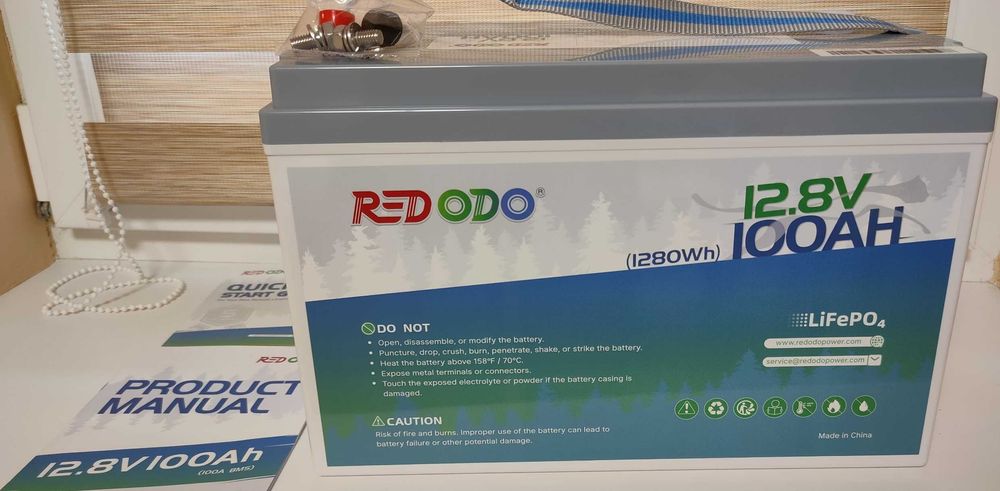Акумулятори Redodo 12V 100Ah (1280W/h) LiFePO4. Нові, запечатані, в наявності