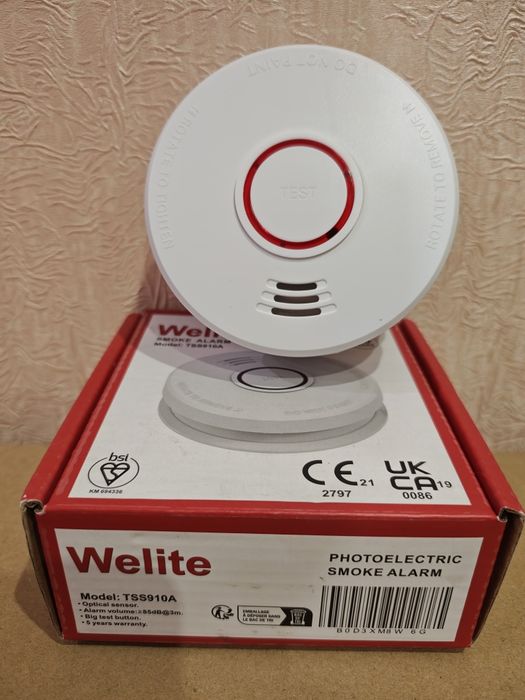 Новий датчик диму Welite TSS910A (пожежна сигналізація)