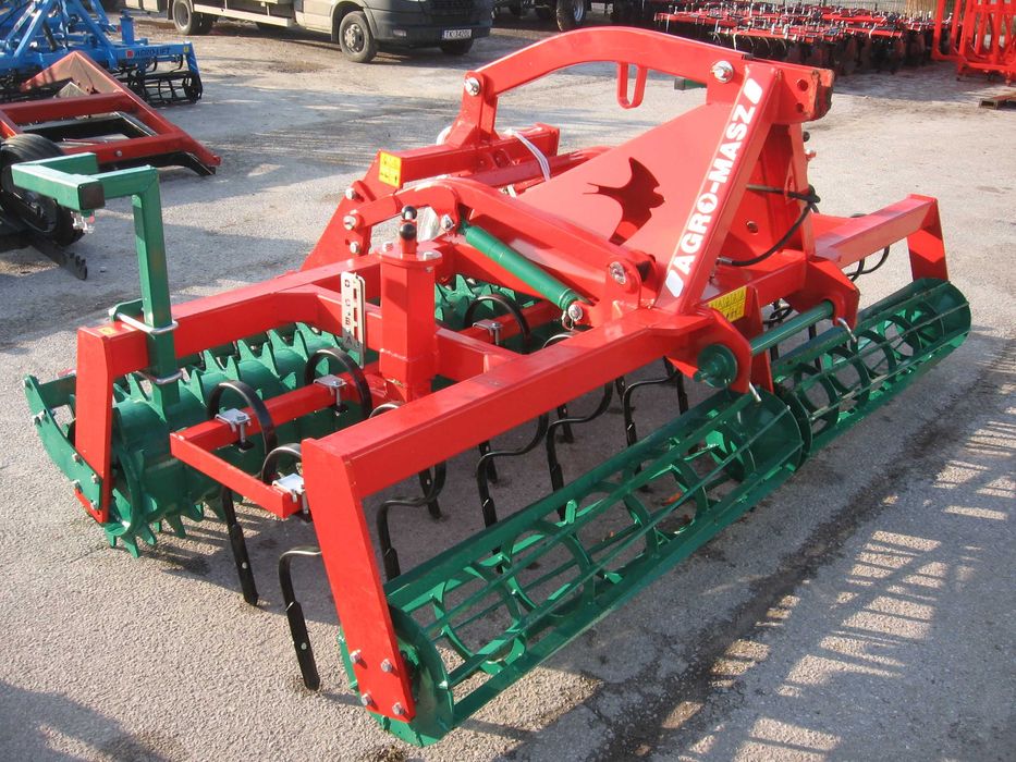 Agregat uprawowo siewny AgroMasz AS3 3m na pazurkach z hydrapackiem