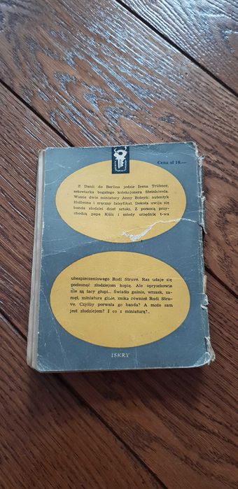 Książka rok 1957 "Zaginiona miniatura" Erich Kastner