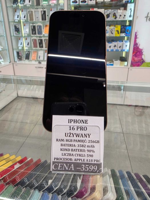 Iphone 16 Pro 256GB Bat 90% Telakces Felicity *Raty 0%