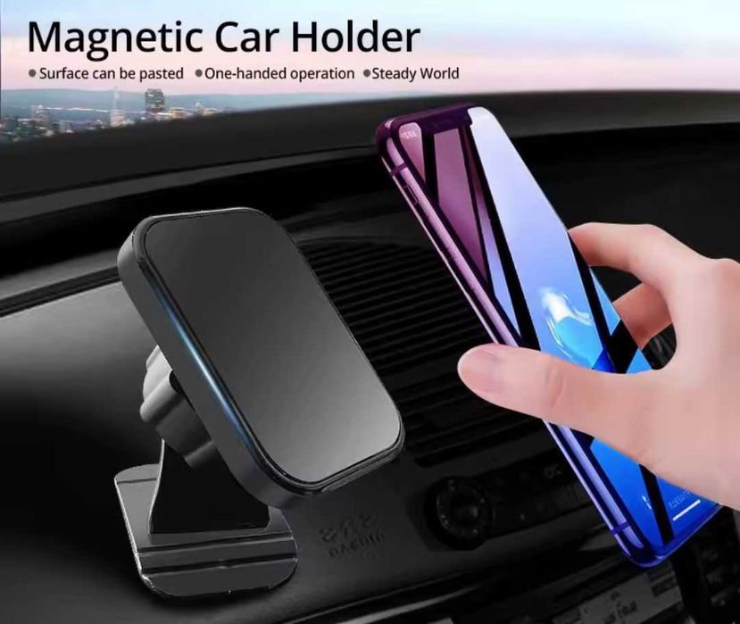 Автомобільний магнітний тримач для телефону з поворотом 360° на панель