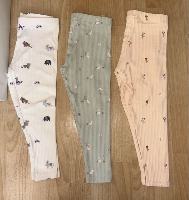 Prążkowane legginsy dziewczęce NEXT