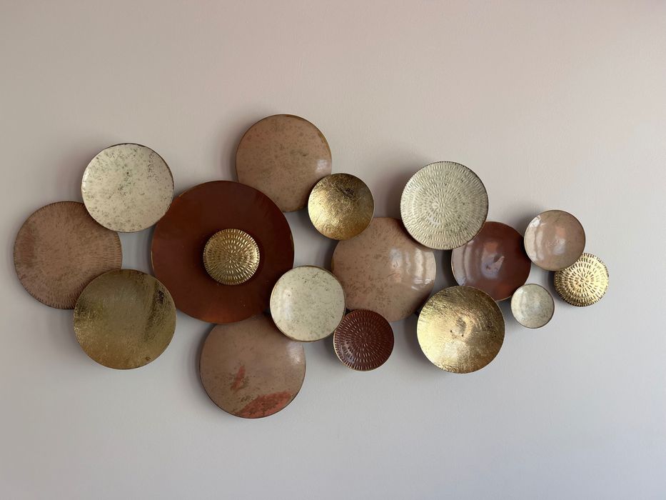 Decoração de parede BROMINE Metal 69 cm Dourado