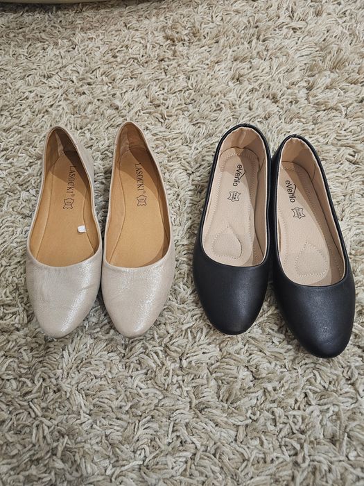 Buty baleriny r.37 skóra
