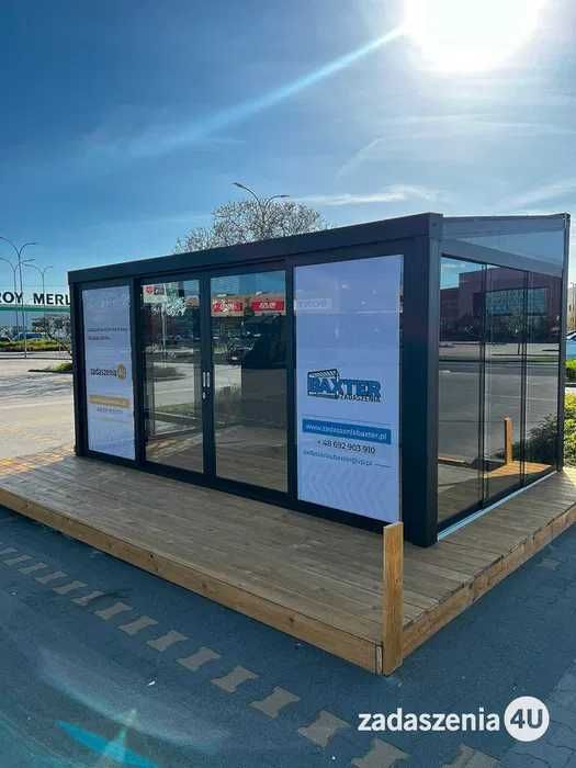 Zadaszenie tarasów, ogród zimowy, zabudowy szklane | WR