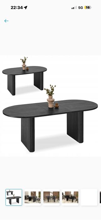 Stol owalny rozkladany