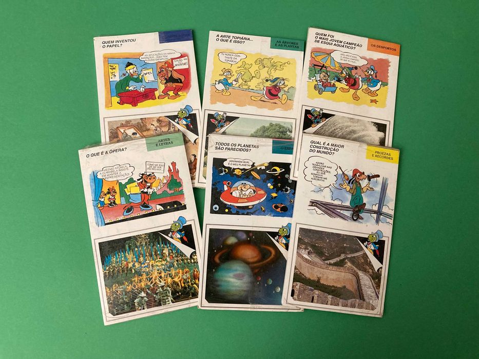 Lot of 6 Sealed Packages with Disney Cards from the 1980s