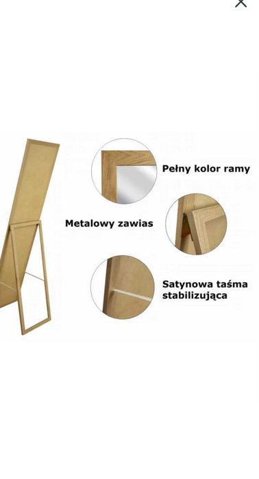 Lustro 156*36 jak nowe