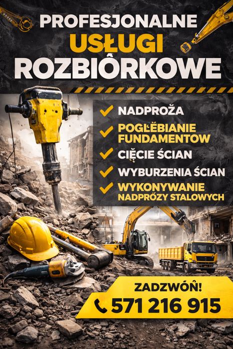 Profesjonalne Usługi Rozbiórkowe i Konstrukcyjne