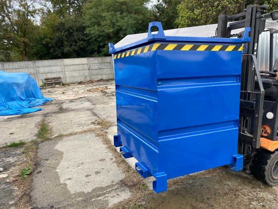 Wysoki, wąski kontener magazynowy PMO 1000 L Do obrotnicy