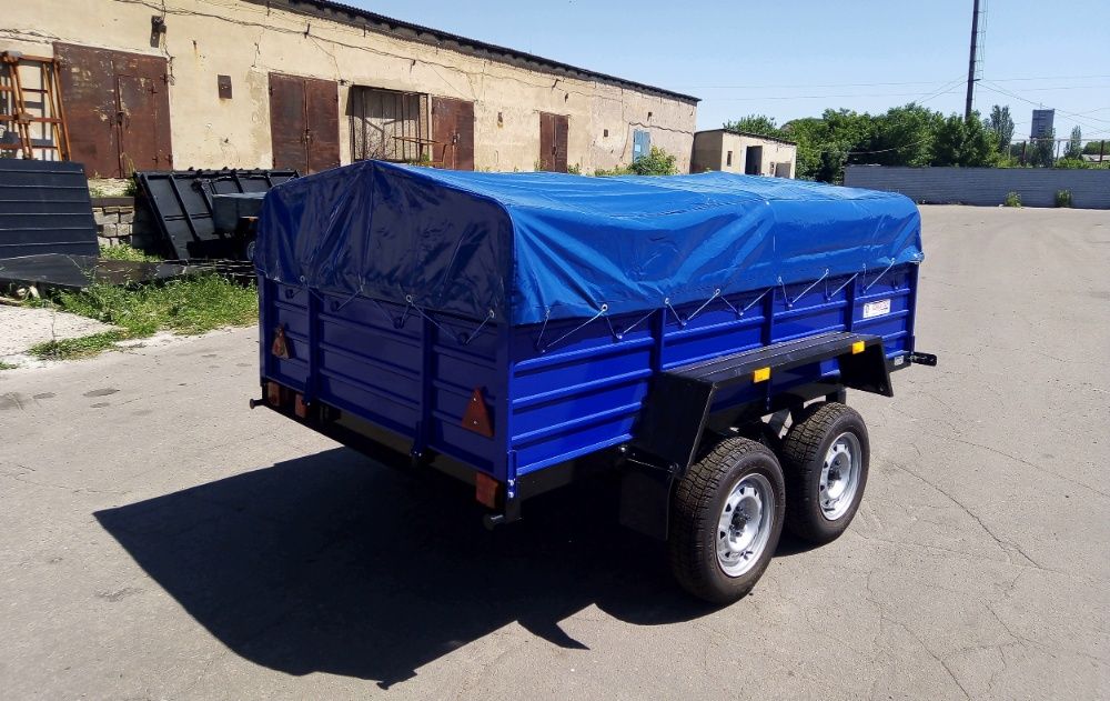 Двухосный Прицеп для Легкового Автомобиля или Буса, Усиленный Кремень+