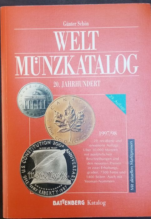 Catálogo de moedas de todo o mundo em alemão
