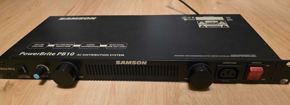 SAMSON POWERBRITE PB10, rack 1U, dystrybutor zasilania