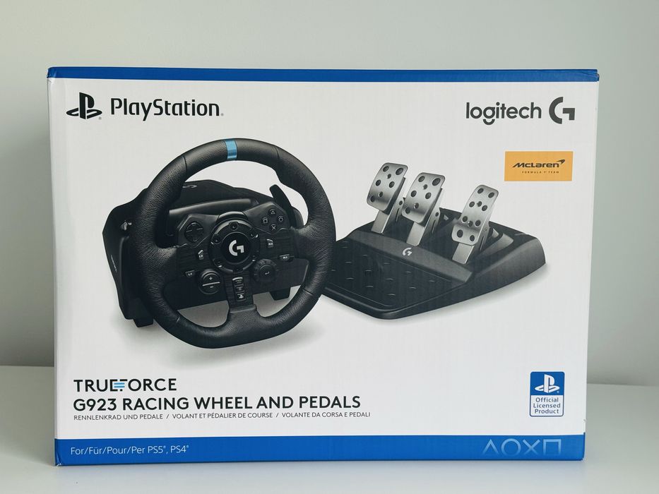 Ігрові кермо руль та педалі Logitech G923 для PlayStation