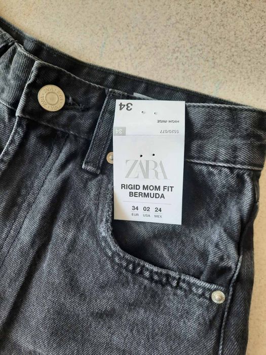 Джинсові шорти  Zara Rigid Mom Fit Bermuda 34 XS