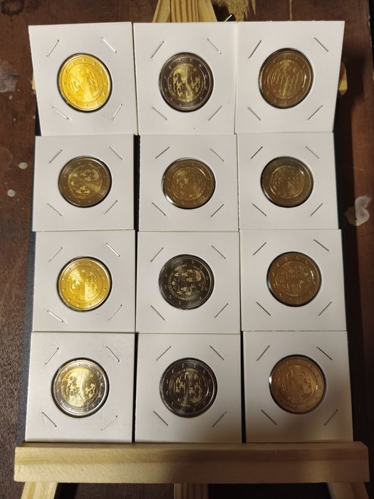 Lotes moedas 2€ comemorativas Portugal novas