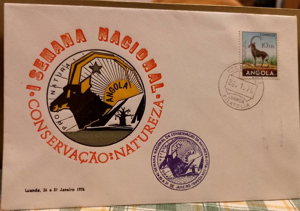 Selos e envelopes 1° dia - Angola