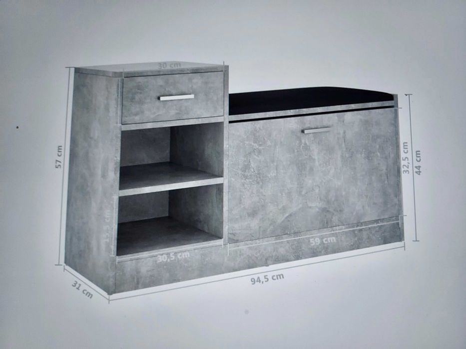 NOVO Banco Sapateira / Shoe Bench with Storage