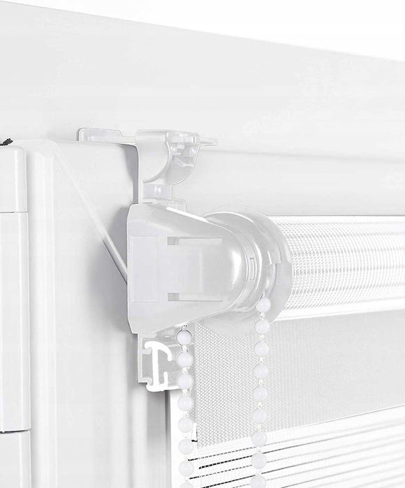 Roleta Sekey Dzień i noc 40 x 130 cm biała