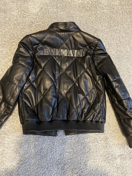 Kurtka BALMAIN Skóra naturalna