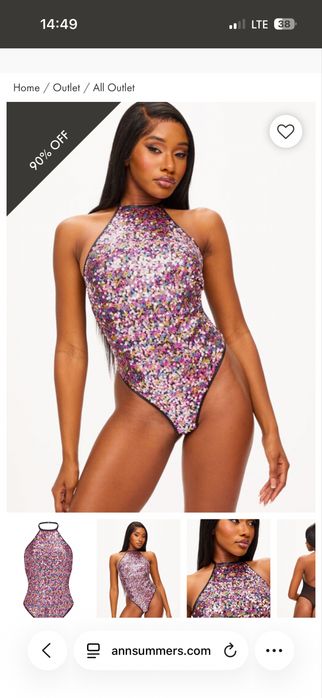 Комбінезон Л, паєтки. Боди Ann Summers