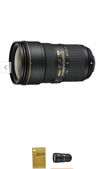 Obiektyw Nikon F Nikkor 24-70mm f/2.8E ED VR AF-S