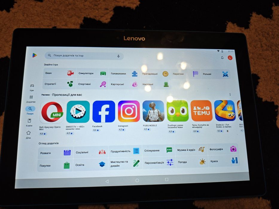 Планшет LENOVO TB-X103F