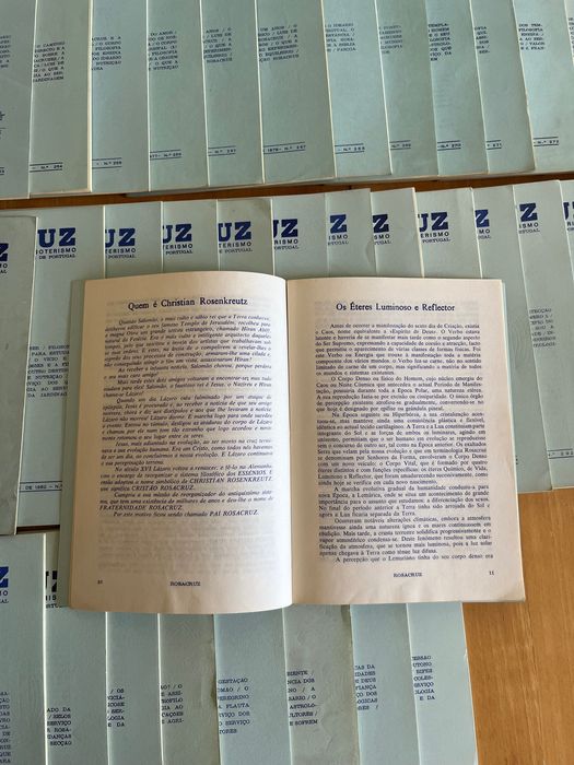 Lote de Revistas ROSACRUZ anos 70 e 80