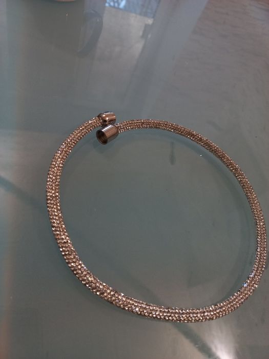 колье чокер струна стрази Swarovski силікон силикон