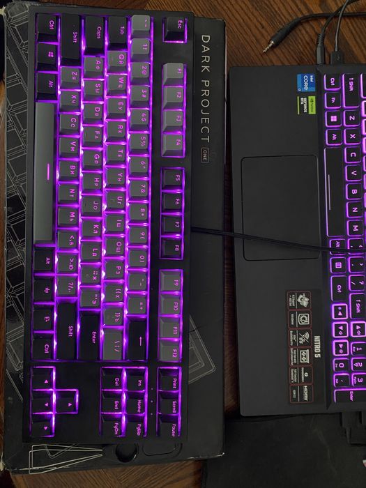 Клавіатура Dark Project One KD87A PBT Gateron Mechanical Yellow