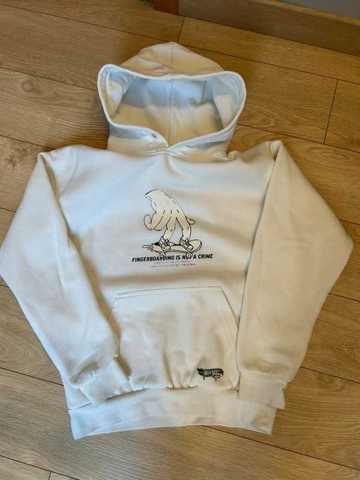 biało beżowa bluza cropp, rozmiar XS stan bardzo dobry