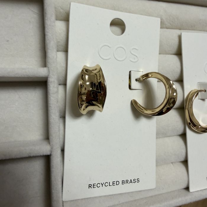 Сережки кільця Cos золотисті
