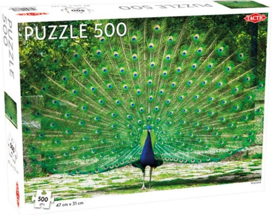 Puzzle 500 Peacock pudełko,387x274 mm