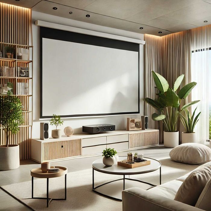 Підвісний екран для проектора 120 дюймів Електричний. Подвесной экран