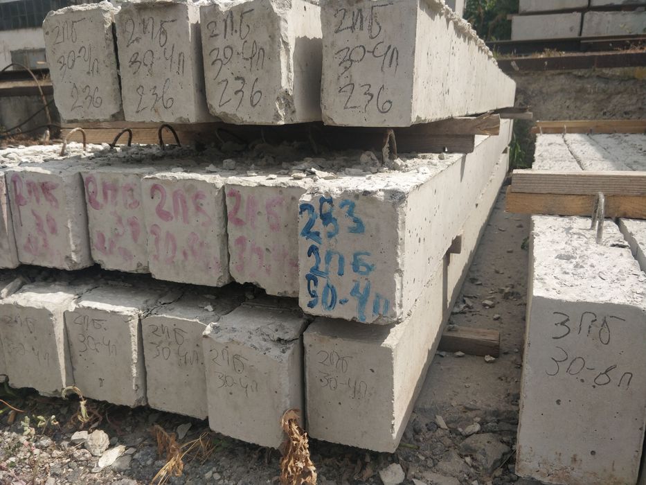 Перемички бетонні, Перетинки залізобетонні, перемычки бетонные