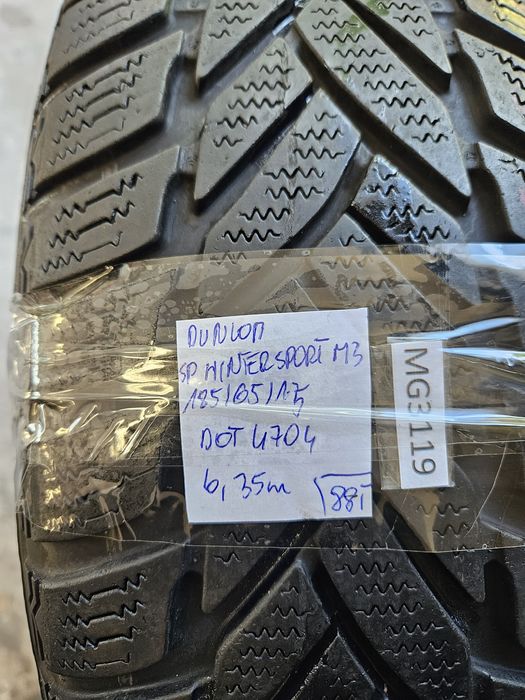 Dunlop 185/65 r15 SP Winter Sport M3 /// 6,35mm!!! Wysyłka