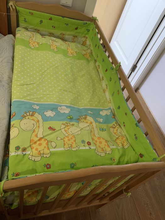 Продам дитяче ліжечко-маятник з ящиком+ матрац ортопедичний