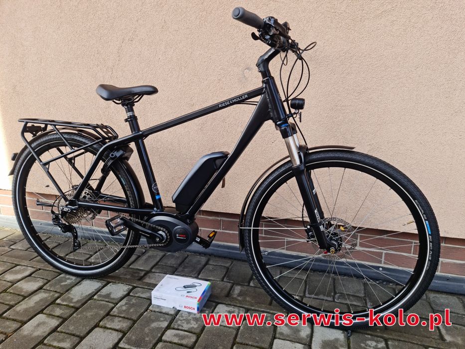 Rower elektryczny męski RIESE MULLER koła 28 SHIMANO DEORE XT alu