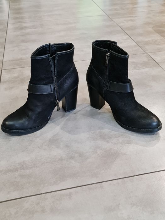 Botki Lasocki r. 38 skóra czarne