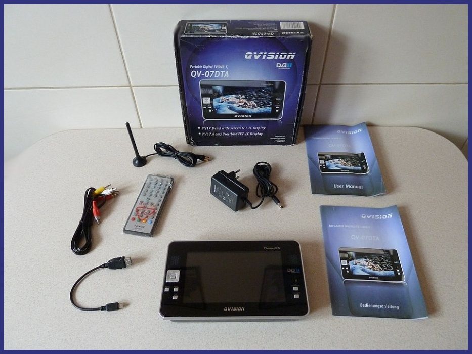 TV Qvision QV-07DTA z tunerem DVB-T. Nowy.