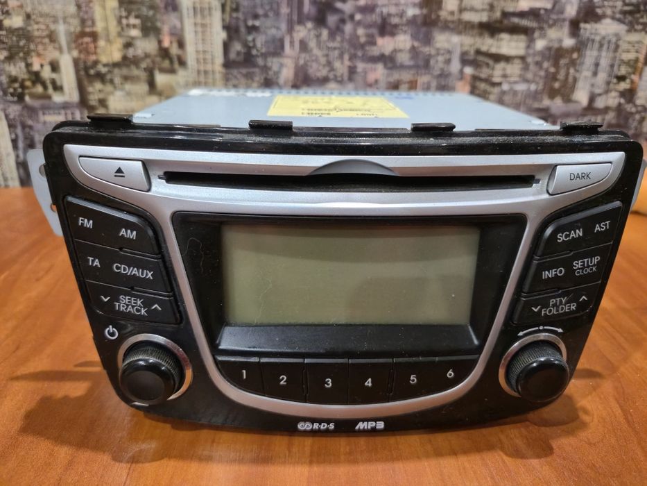 Штатна магнітола, hyundai accent з рамкою