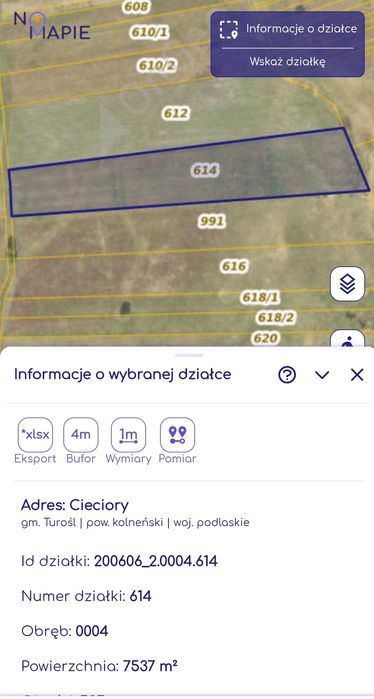 Sprzedam Łąki  0,96ha
